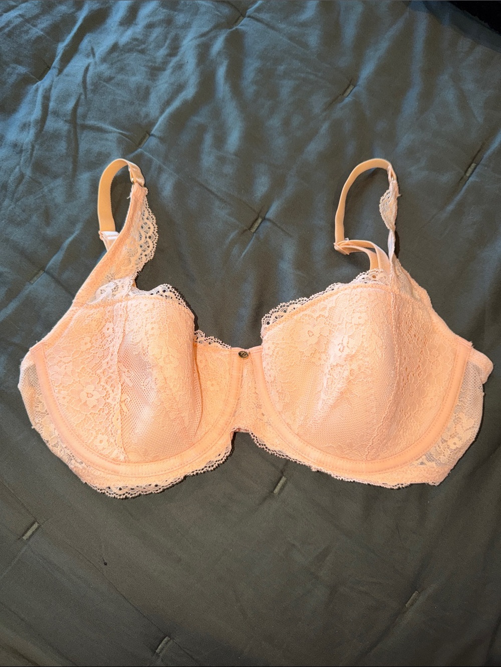 Adore Me Lace Underwire Bra in Pale Peach
